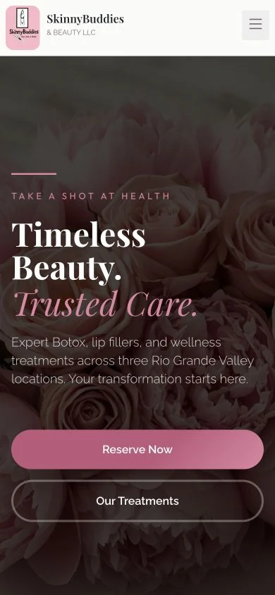 SkinnyBuddies & Beauty LLC — mobile website