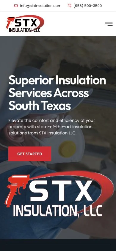 STX Insulation — mobile website